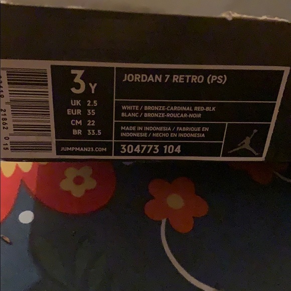 JORDAN 7 RETRO GS 3Y - Picture 4 of 5